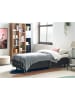Beliani Einzelbett DUKE in Grau/Schwarz - (W) 80 x (H) 37 x (L) 200 cm