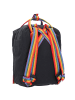 FJÄLLRÄVEN Kanken Rainbow Mini City Rucksack 28 cm in black-rainbow pattern