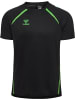 Hummel T-Shirt Hmllead Herren in BLACK/GREEN GECKO