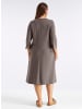 sheego Kleid in dunkeltaupe