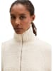 Marc O'Polo Zip-Cardigan loose in Light Stone Melange