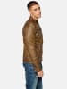 KOROSHI Leder-Effektjacke in braun