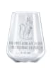 Mr. & Mrs. Panda glas für rotwein Eichhörnchen Blume mit Spruch in Transparent
