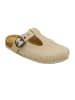 BIOSOFT Sandalen Leder Clog in Beige