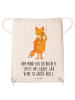 Mr. & Mrs. Panda Rucksack-Beutel Fuchs Lord mit Spruch in Creme