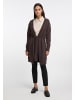 RISA Strick Long Cardigan in Braun