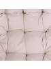 Beliani Hängesessel ARSITA in Braun/Beige - (W) 92 x (H) 121 x (L) 70 cm