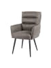 DUBI Möbel 2er-Set: Esszimmerstuhl Mika-Yann in Taupe - (B)59 x (H)94 x  (T)66 cm