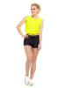 Winshape Functional Light Cropped Top AET115 in neon gelb