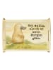 Mr. & Mrs. Panda betttablett Schnabeltier Mut Design mit Spruch in Weiß
