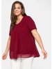 sheego Blusenshirt in rubinrot