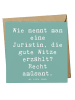 Mr. & Mrs. Panda Deluxe Karte Spruch Juristin Humor mit Spruch in Meeresbrise
