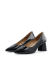 Bianco Pumps in BlackPatent1