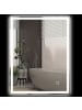 HOMCOM Badezimmerspiegel in Silber 90L x 70B x 4H cm