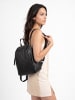 Samantha Look City-Rucksack echt Leder in schwarz