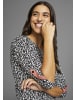 Laura Scott 3/4-Arm-Shirt in schwarz-weiß-rosa