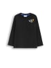 Coccodrillo Langarmshirt aus Baumwolle in schwarz