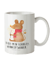 Mr. & Mrs. Panda Teetasse Maus Weihnachten mit Spruch in Weiß