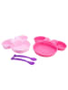 Disney Minnie Mouse Kindergeschirr-Set 4-teilig Teller, Schale & Besteck