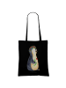 Mr. & Mrs. Panda Tasche Pinguin Blumen ohne Spruch in Schwarz