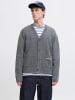 Jack & Jones Strickjacke in Dark Grey Melange