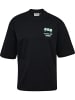Hummel T-Shirt Hmloversized Lebensstil Erwachsene in BLACK