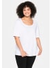 sheego T-Shirt in weiß