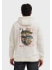 OLDSKULL Kapuzensweater Asian Neo Tokyo Floating Izakaya Graphic in Off White