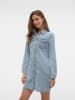 Vero Moda Jeanskleid in Light Blue Denim