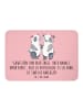 Mr. & Mrs. Panda Kühlschrank Magnet Schwesternwunder mit Spruch in Rot Pastell