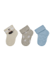 Sterntaler Erstlingssocken 3er-Pack Leuchtturm in lichtgrau