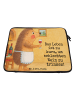 Mr. & Mrs. Panda Laptop Bag Igel Wein Design mit Spruch in Weiß