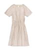 Garcia Kleid mit feiner Struktur und kurzen Ärmeln in silver