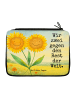 Mr. & Mrs. Panda Bleistiftetui Blume Sonnenblume Design mit Spruch in Weiß