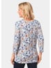 GOLDNER Attraktives Druckshirt in einzigartigem Look in taupe / rauchblau / gemustert
