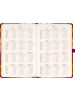 NOTIQUE Planbook Notizbuch 2027 mit Gummiband in Vintage-Blumen - 13 x 21 cm