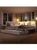 ABRIHOME 140x200cm Einzelbett Tagesbett ausziehbar mit LED