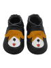 Basrakids Baby Krabbelschuhe aus Leder, weiche Lauflernschuhe mit rutschfester Sohle 