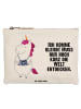 Mr. & Mrs. Panda Schminktasche Einhorn Fotograf mit Spruch in Weiß
