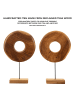 Mauro Ferretti Braune Holzskulptur 35x10x58 cm