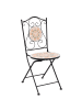 Beliani 3-tlg Bistro Set SETTALA in Bunt/Schwarz/Beige