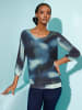creation L 3/4-Arm-Shirt in marine-kalkmint-bedruckt
