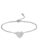 Adeliás Damen Armband – Herz aus Edelstahl 20 cm in silber
