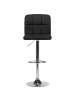 Beliani 2er-Set Drehhocker MARION in Schwarz/Silber