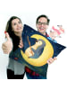 Mr. & Mrs. Panda Kopfkissen Pinguin Mond Design ohne Spruch in Weiß