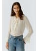 Oui Bluse in whitecap gray