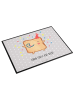 Mr. & Mrs. Panda Tischpad Toast Party mit Spruch in Grau Pastell