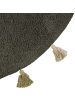 Beliani Kinderteppich KODINHI  in Grün/Beige - (W) 120 x (L) 120 cm