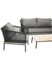 ebuy24 Lounge-Set Andorra 4-teilig Schwarz 60 x 90 cm