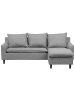 Beliani Ecksofa ELVENES in Grau/Braun - (W) 206 x (H) 69 x (L) 140 cm